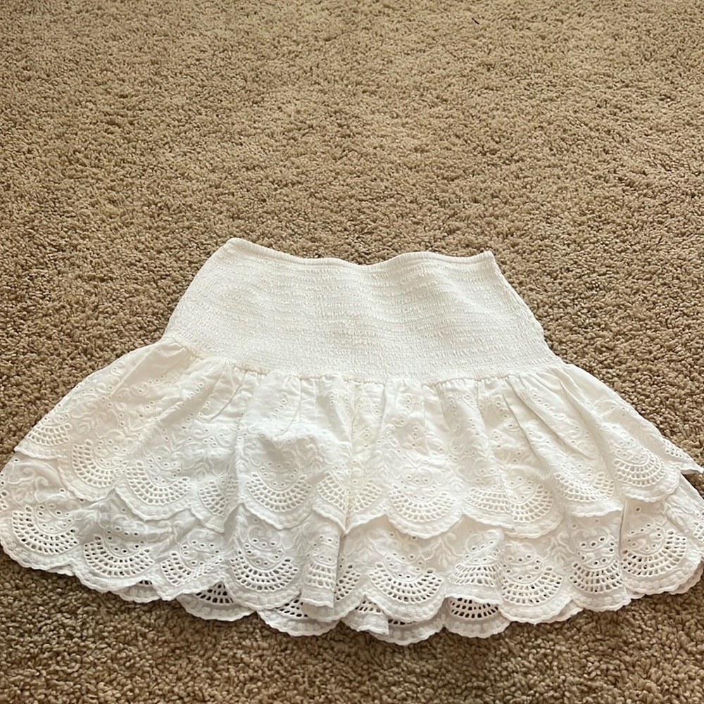 jennifer and grace white eyelet skirt